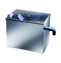 DECANTADOR DE ESCAYOLA PARA RECORTADORA ACERO INOX.