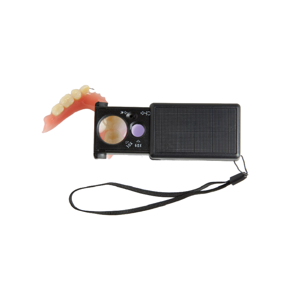 LUPA DE MANO TIPO RELOJERO CON LUZ