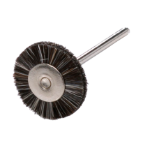CEPILLO CIRCULAR MINIATURA CON EJE PELO CABALLO Ø17.5MM