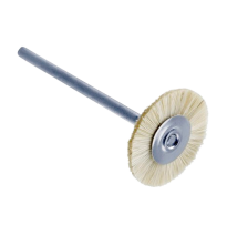 CEPILLO CIRCULAR MINIATURA CON EJE PELO CABRA Ø22MM
