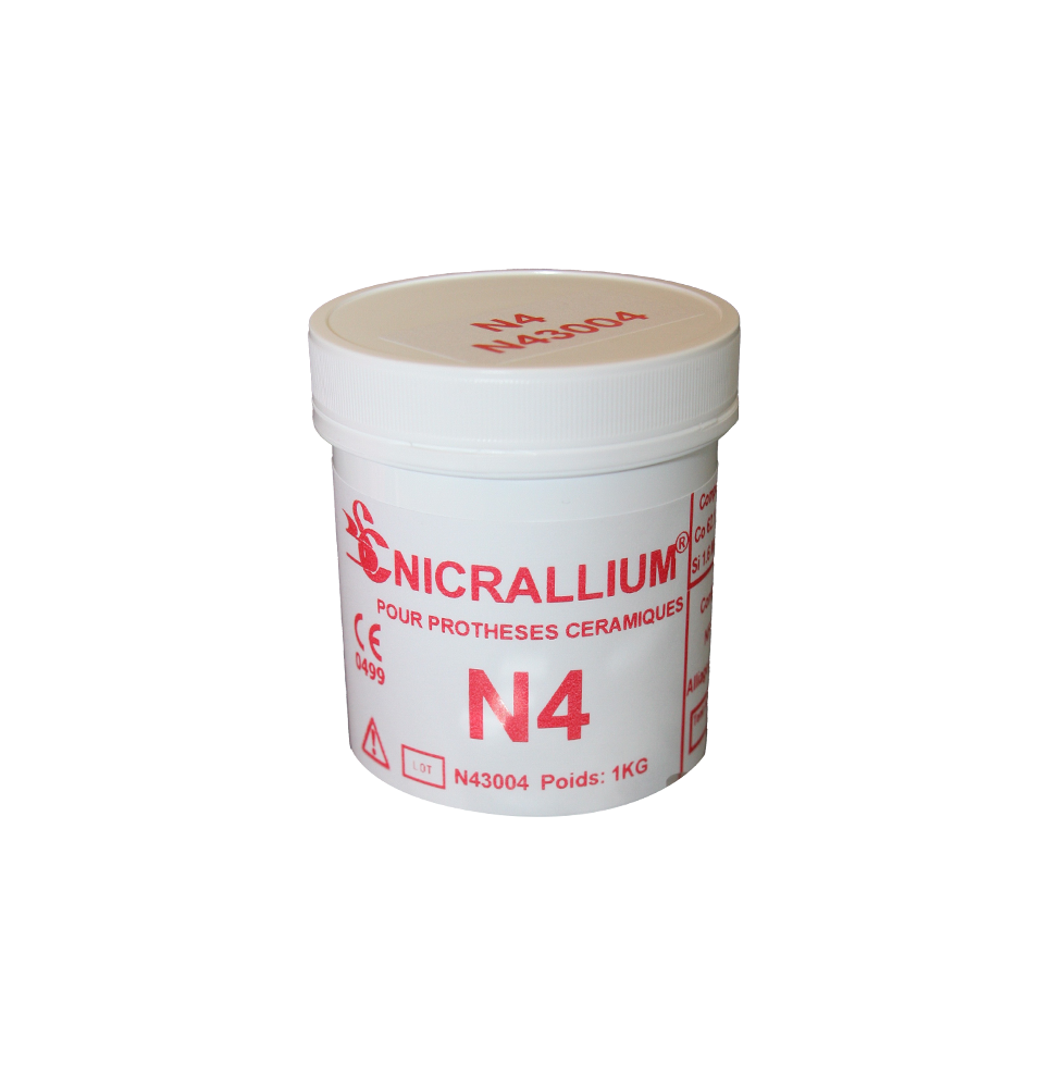 METAL NICRALLIUM N4 CR-CO P/CERAMICA 1Kg 
