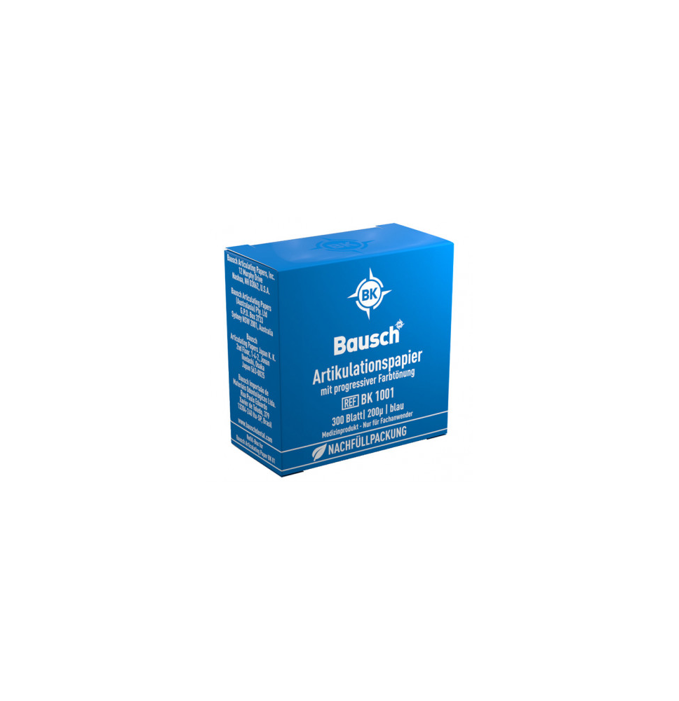 BK 1001 REPOSICIÓN PAPEL ARTICULAR AZUL BK 01