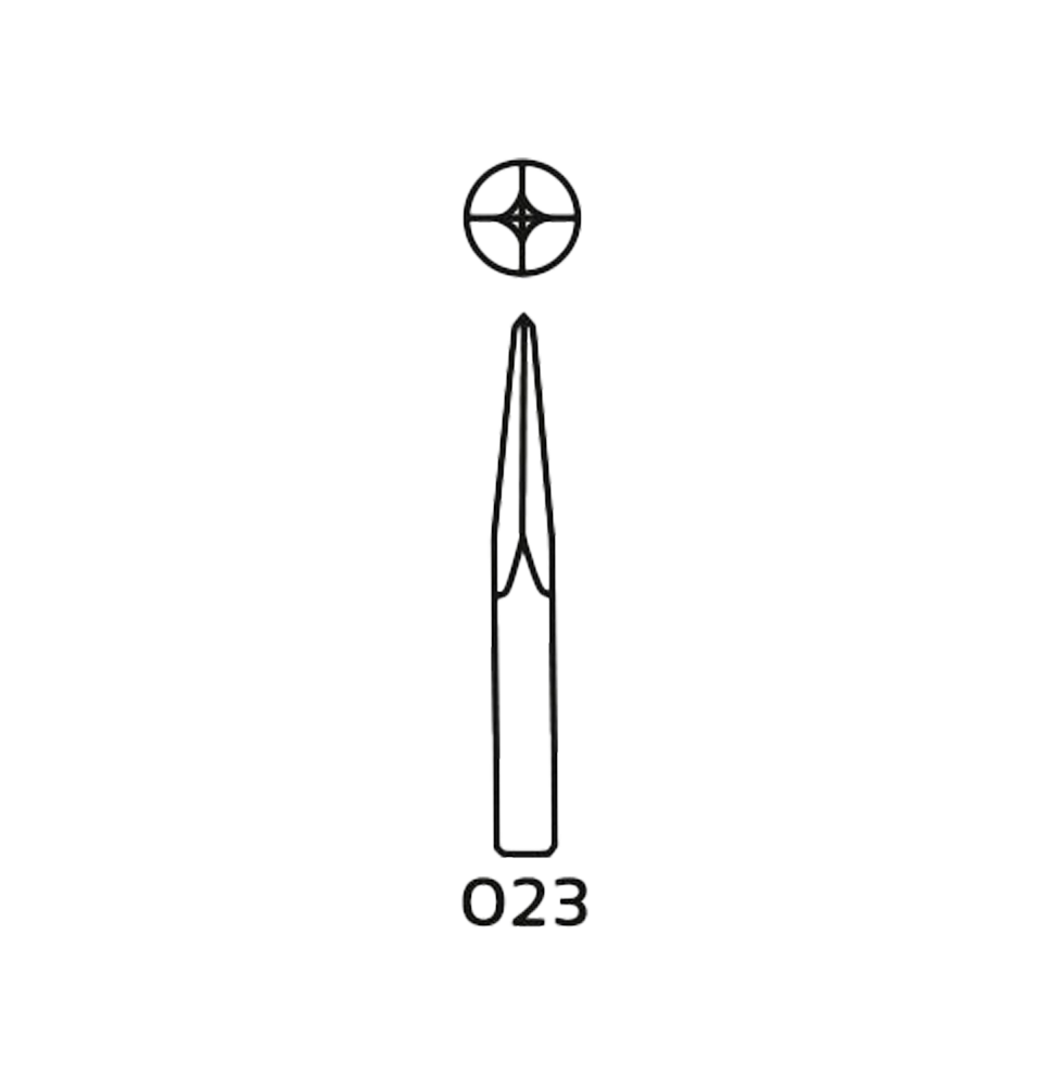 EDENTA FRESA TUNGSTENO HP DE PUNTA C515-023 1ud