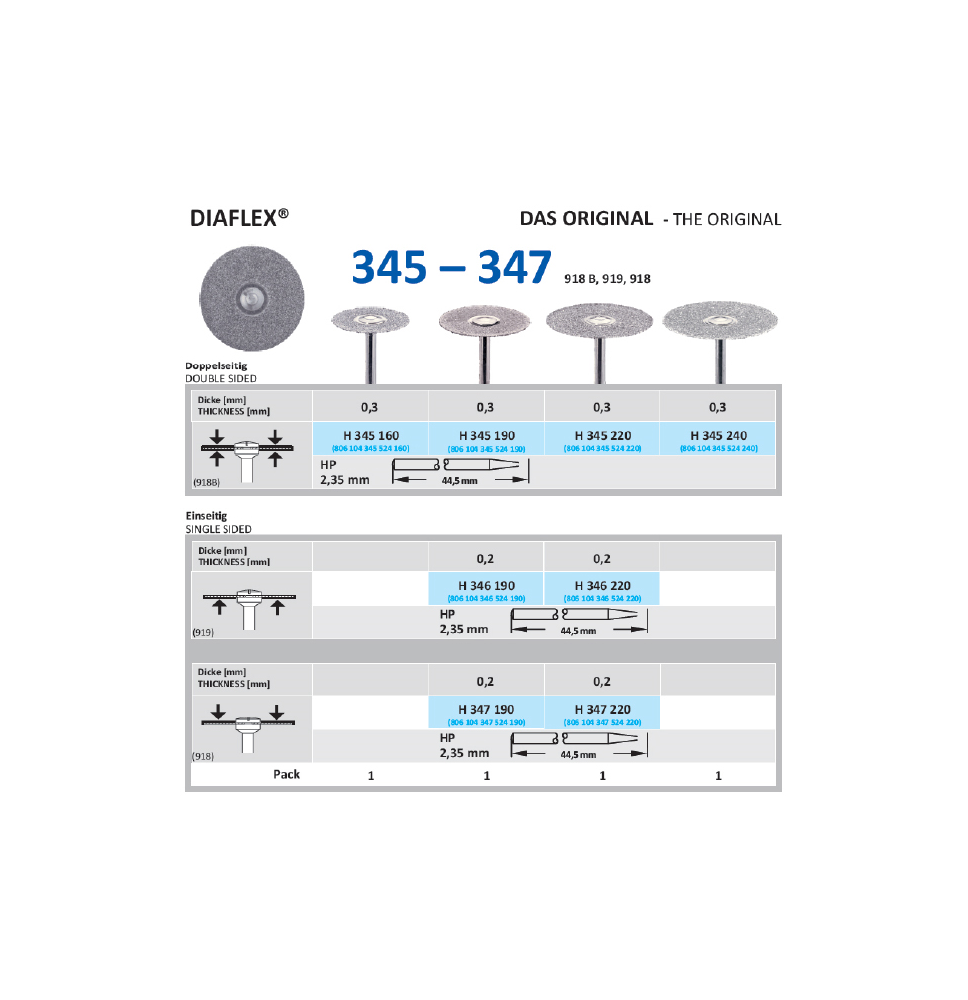 HORICO DISCO DIAMANTADO FLEX H 347.220