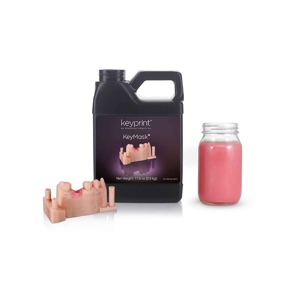 RESINA 3D KEYPRINT KEYMASK ROSA 0,5 KG
