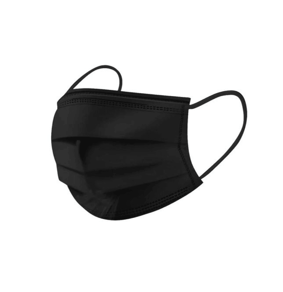 MASCARILLA QUIRURGICA IIR NEGRA 50uds