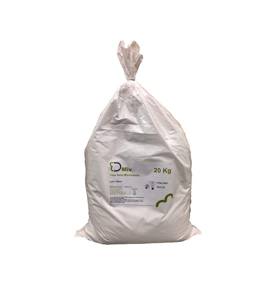 DENTAL MIV ALABASTRO BLANCA SACO 20KG
