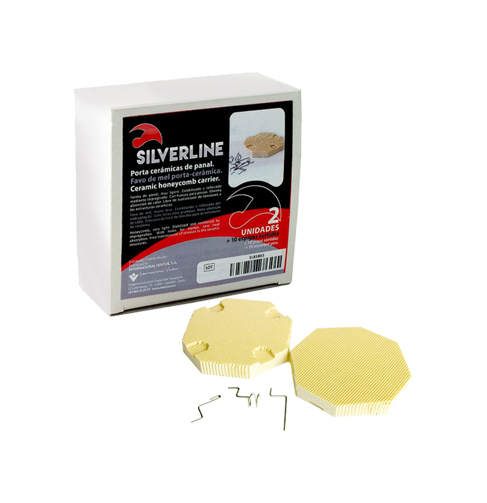 SILVERLINE PORTACERAMICA PANAL OCTOGONAL 2u