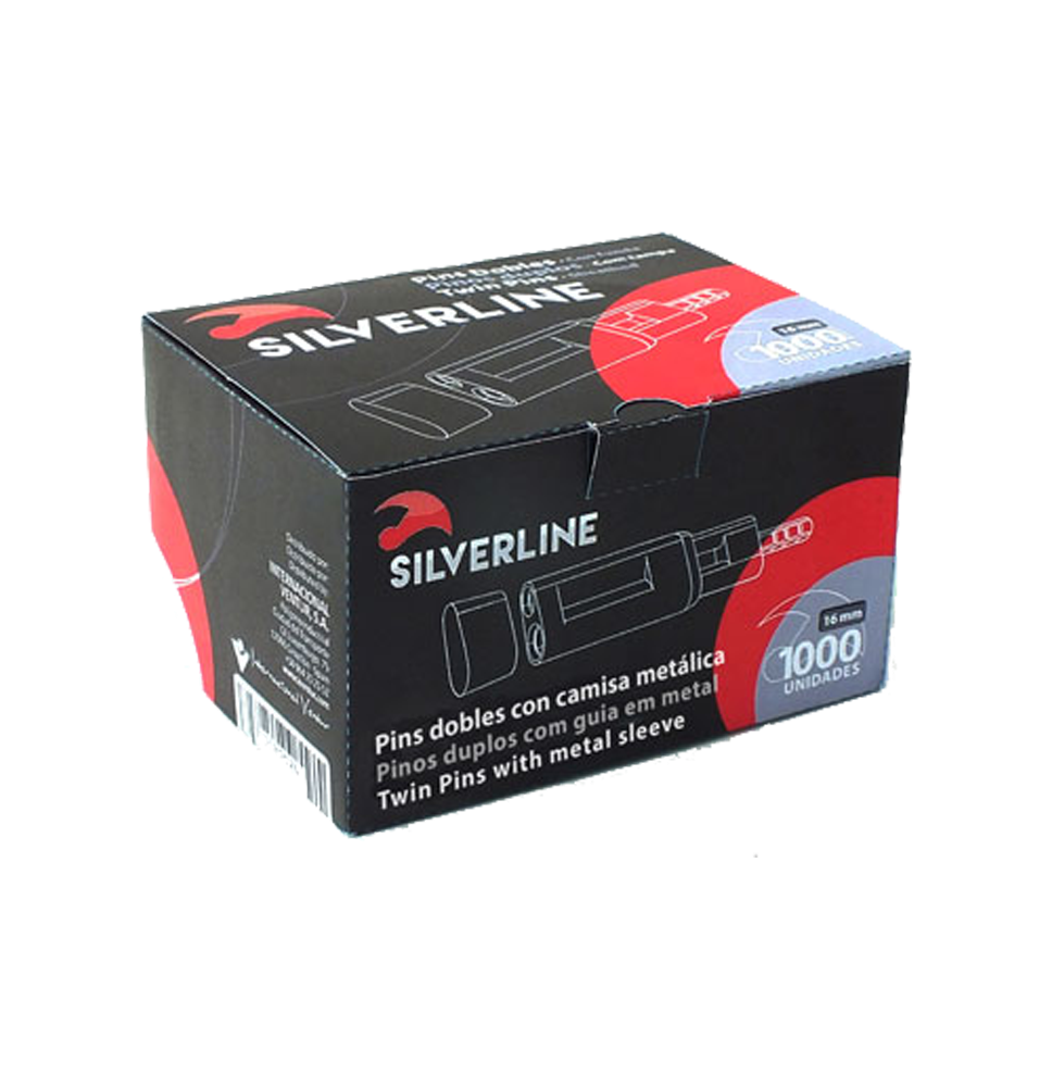 SILVERLINE PINS DOBLES C/ CAMISA METAL