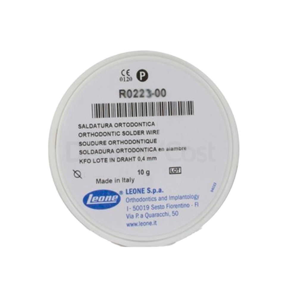 LEONE SOLDADURA ORTODONTICA EN ROLLO Diámetro 1x0.5mm 10g