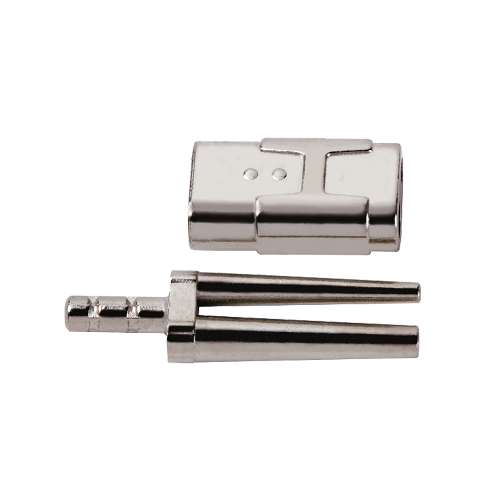 BI-V-PIN CON CAMISA METÁLICA Y TAPONES DE GOMA 1000uds