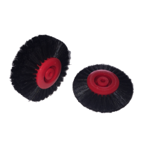 CEPILLO CENTRO PLASTICO ROJO GRANDE Ø77MM 4HIL.