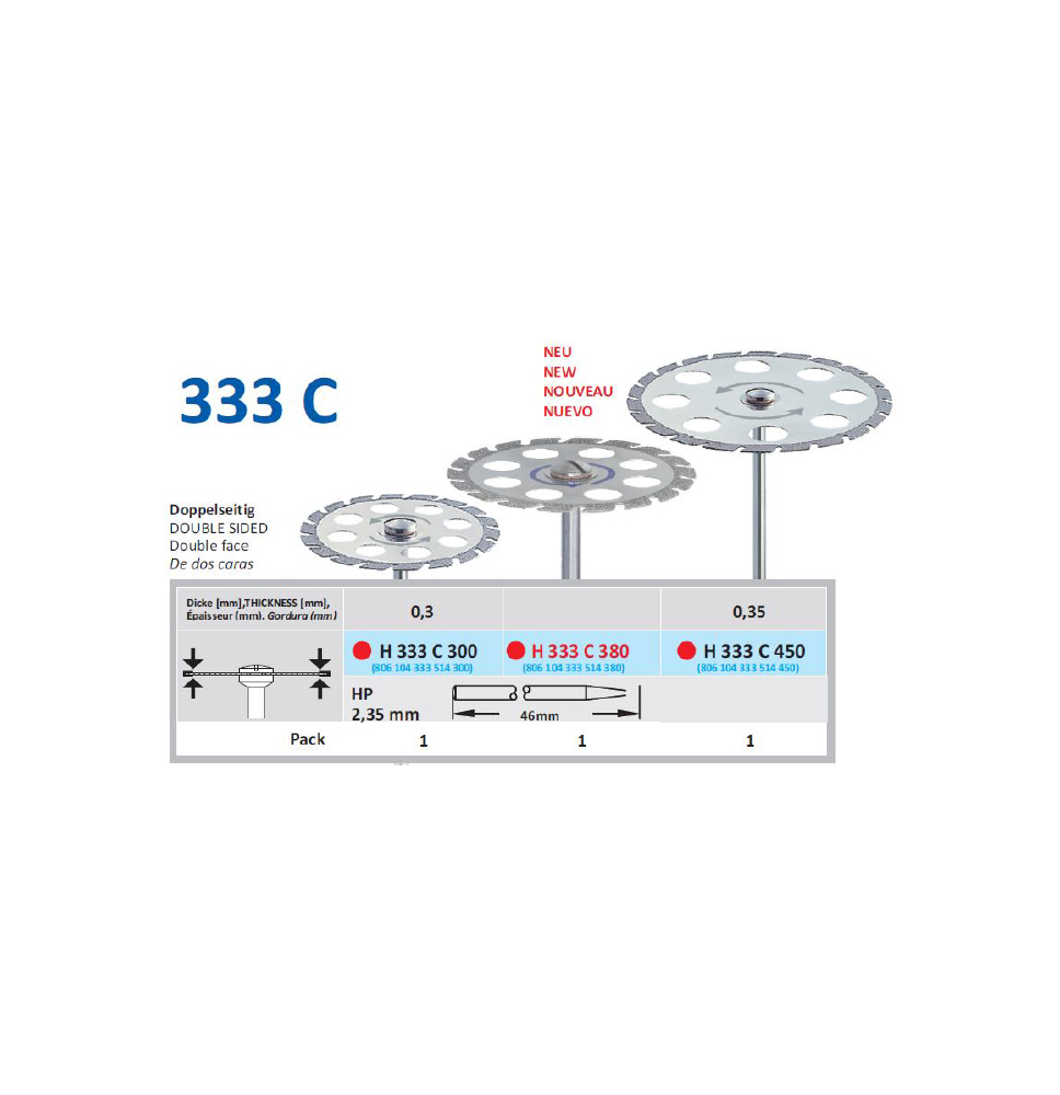 HORICO DISCO DIAMANTADO H 333C
