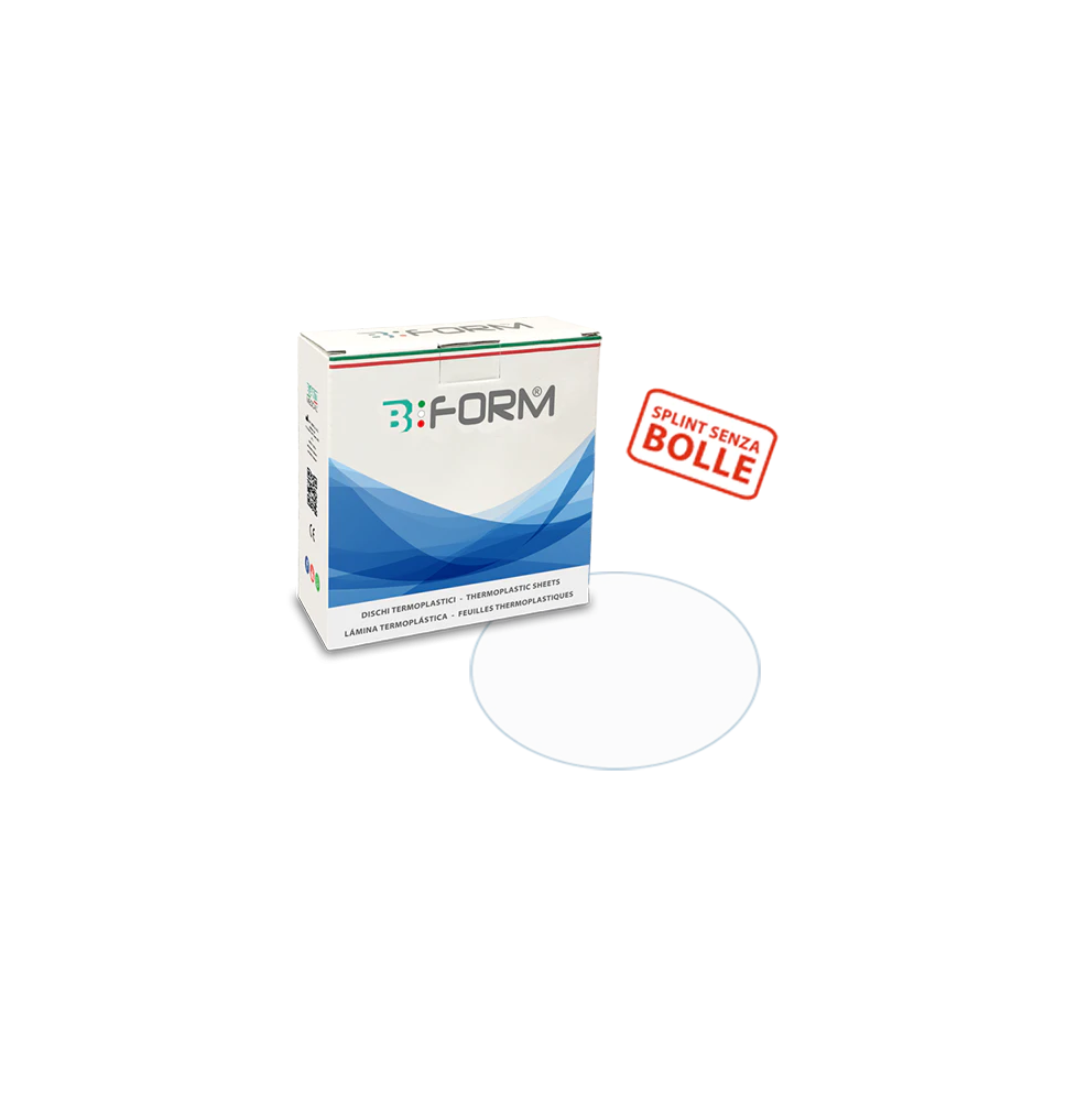 SPLINT DISCO TERMOPLÁSTICO Ø 120mm DURO Y TRANSPARENTE (PET-G)
