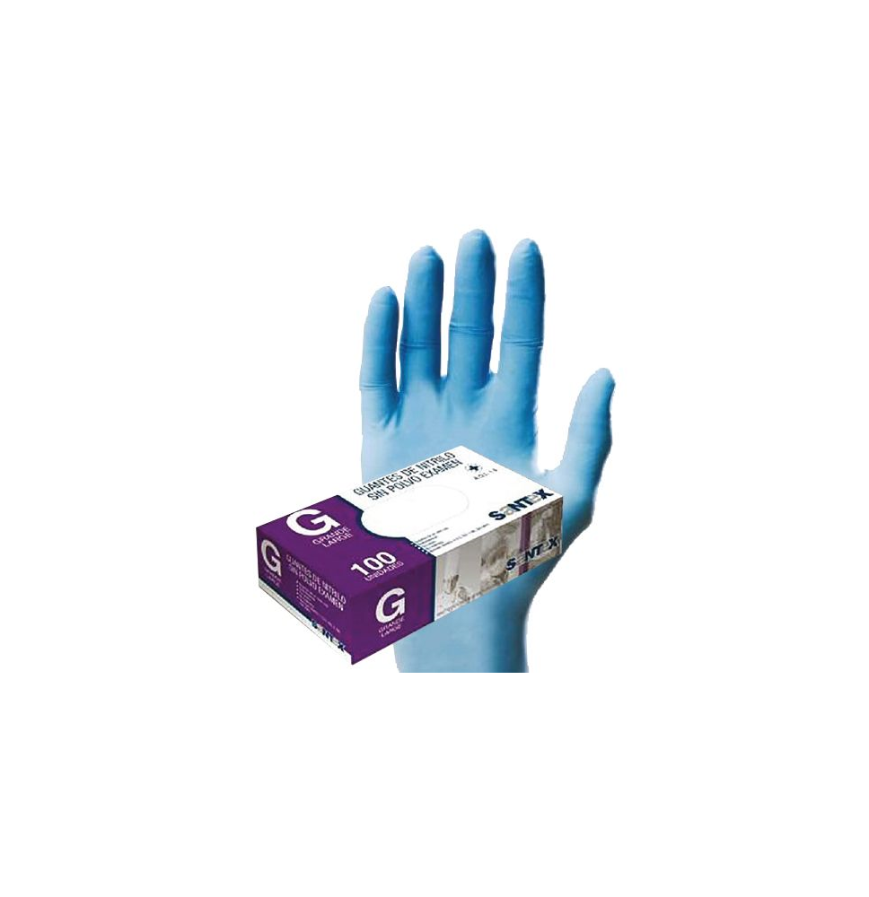 SANTEX GUANTES NITRILO 100uds

